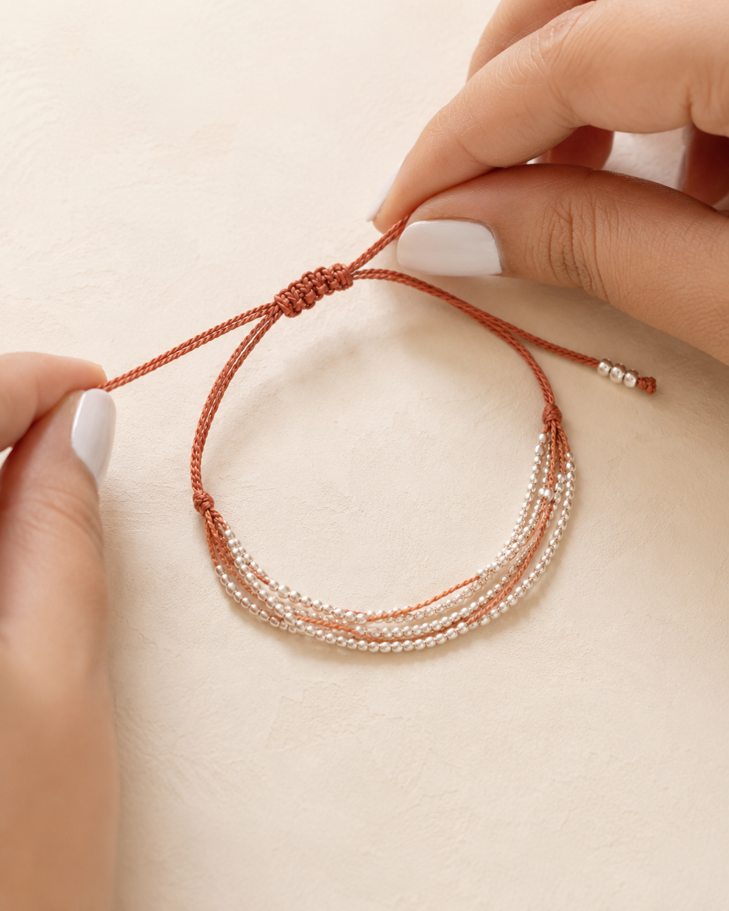 Terra Layered Bracelets in Silver