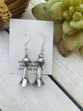 Handcrafted Sterling Silver Blossom Dangle Earrings