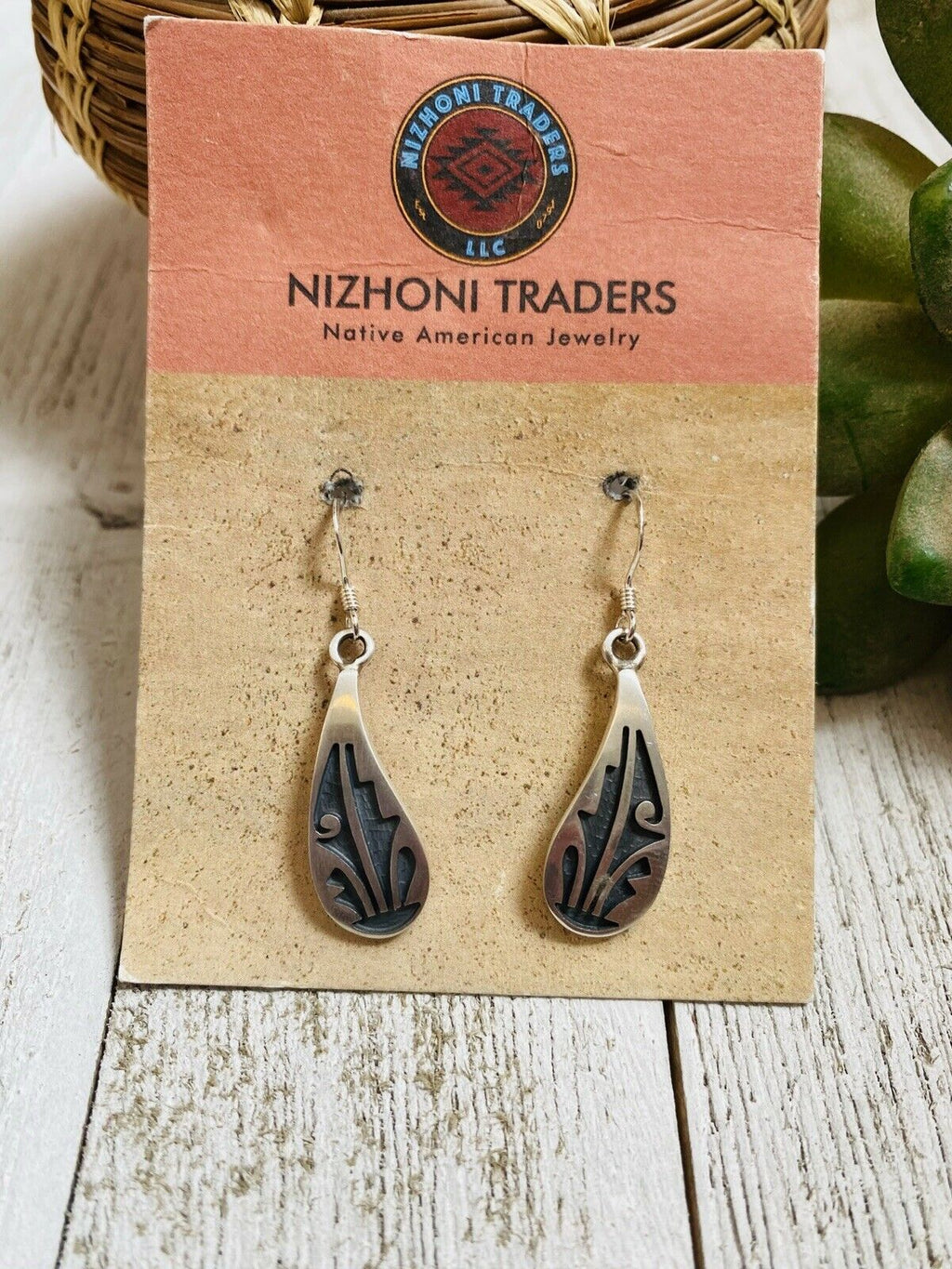 Handcrafted Overlaid Sterling Silver Dangle Earrings
