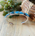 Turquoise & Sterling Silver Stacker Cuff Bracelet