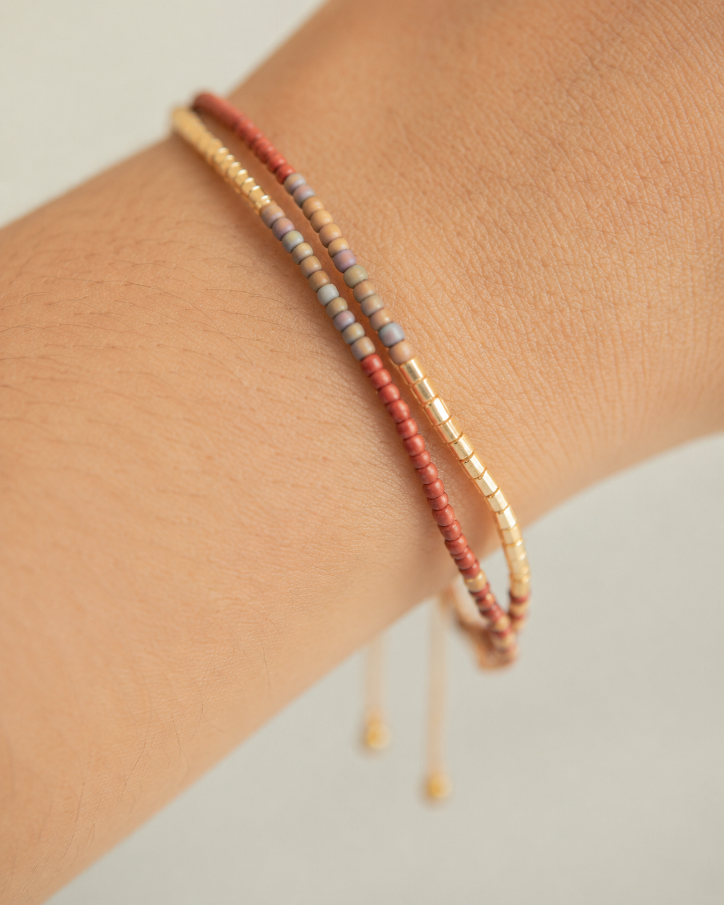 Golden Beaded Bracelet
