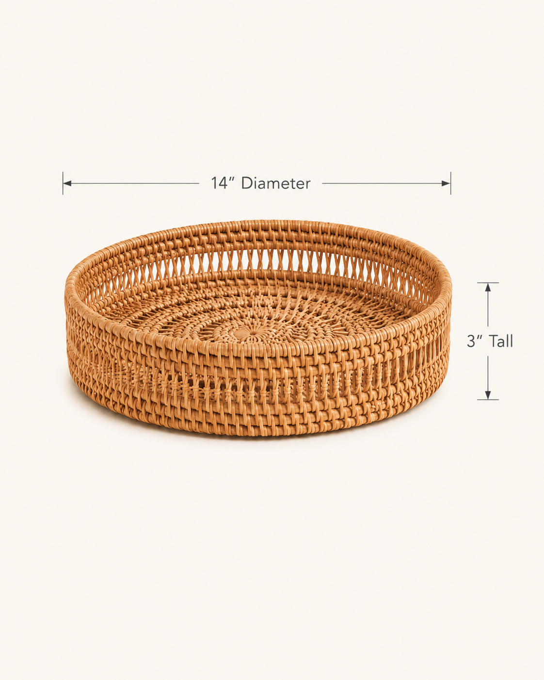 Round Woven Tray