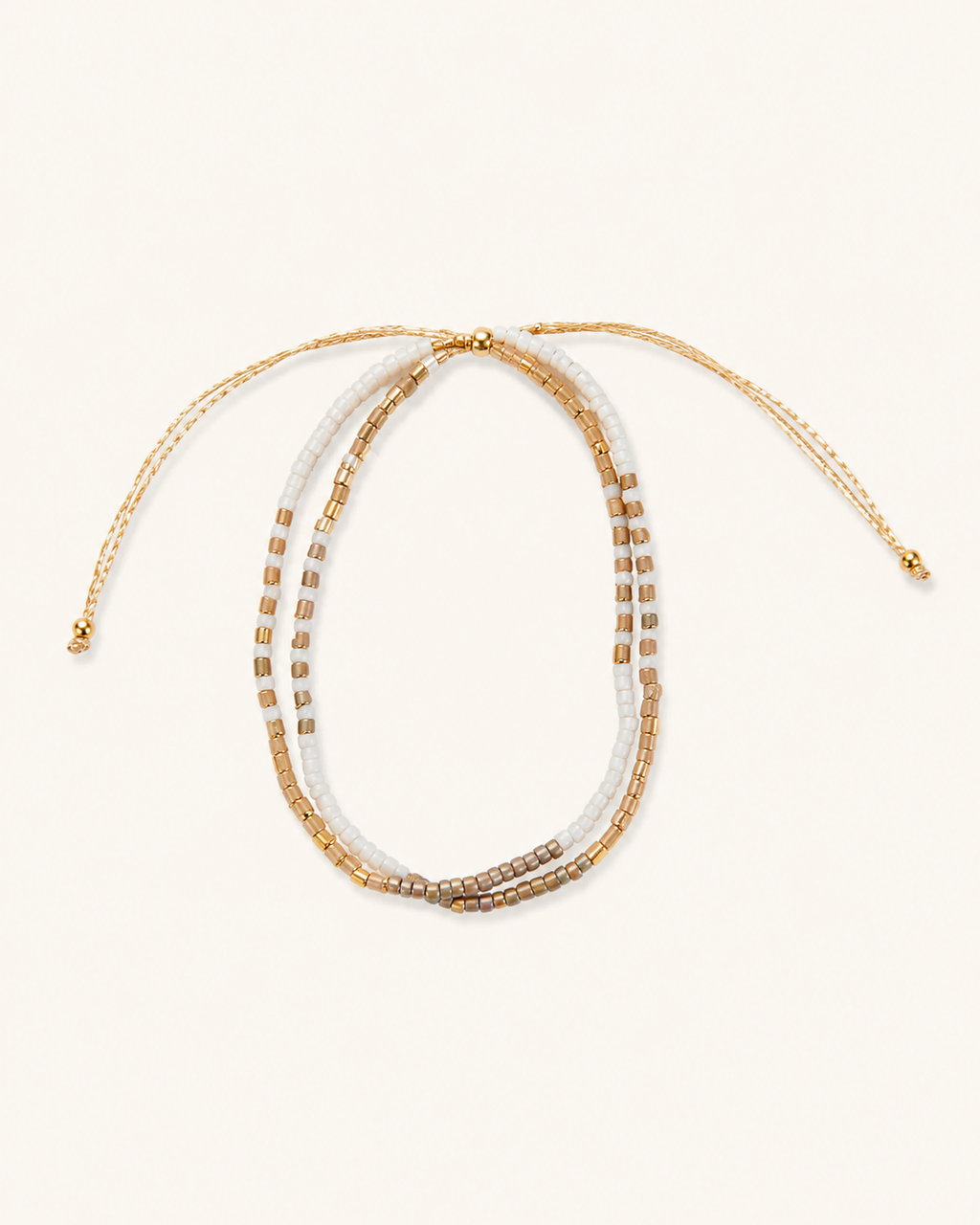 Golden Beaded Bracelet