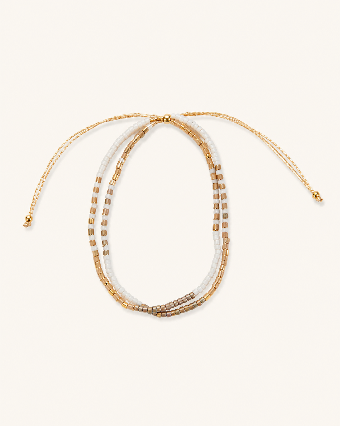 Golden Beaded Bracelet