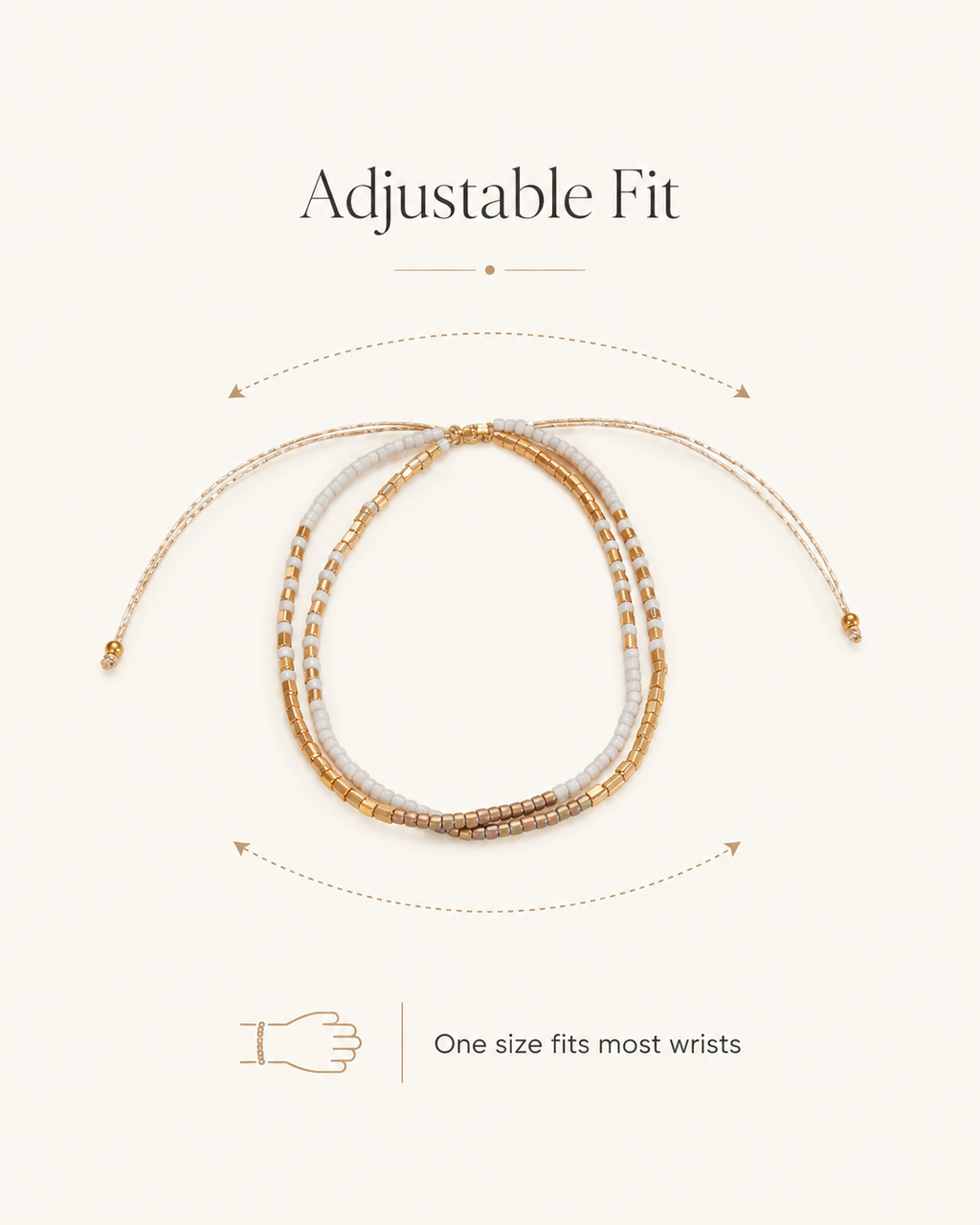 Golden Beaded Bracelet