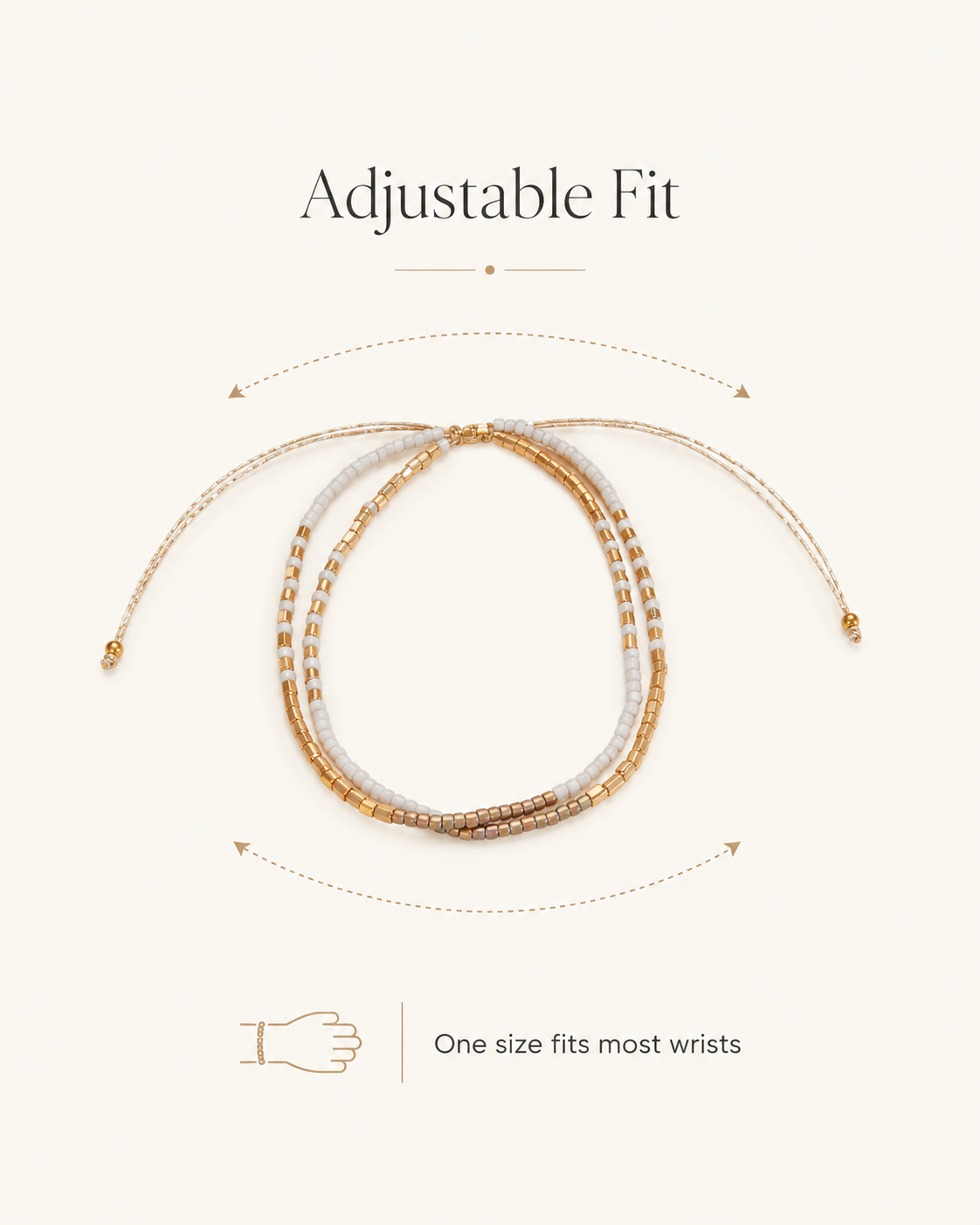Golden Beaded Bracelet