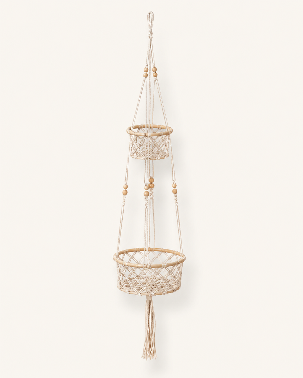Macrame Hanging Wall Basket