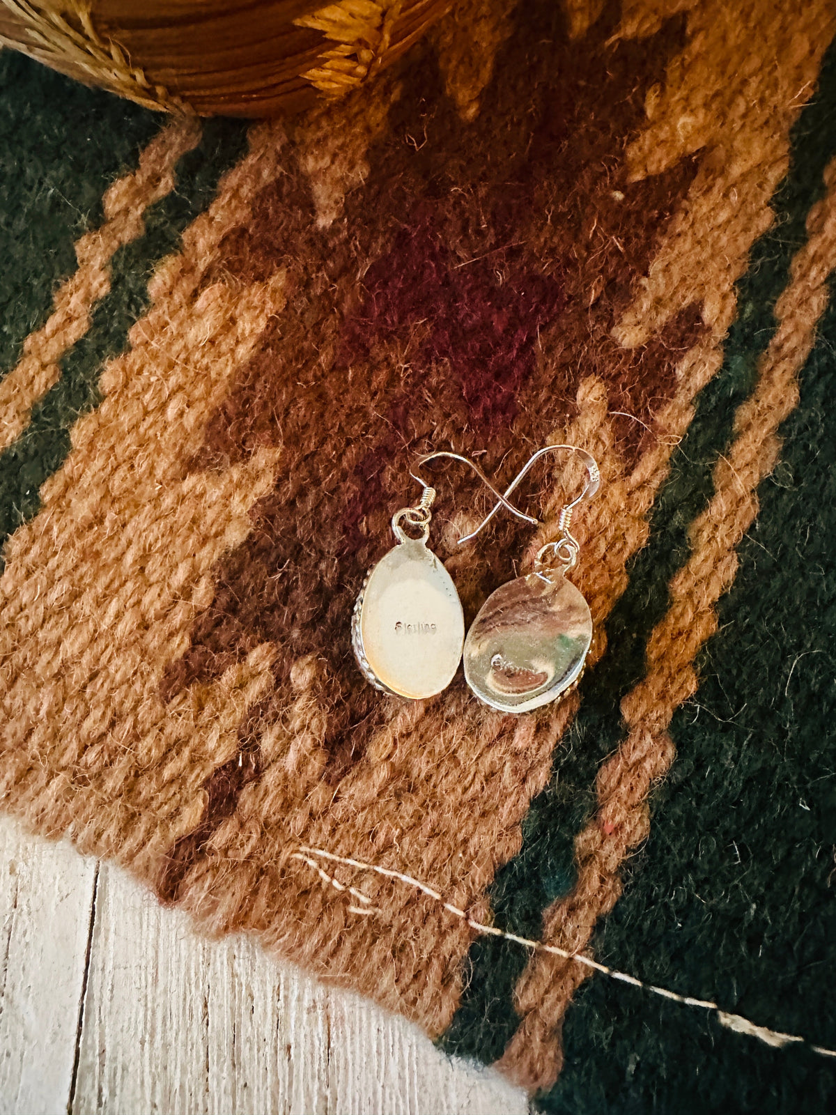Handcrafted Sterling Silver, & Jasper Dangle Earrings