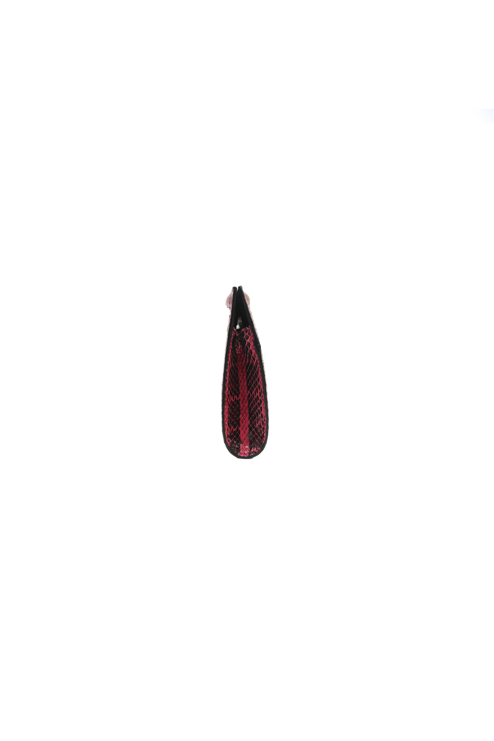 Ivy Clutch in Fuchsia and Terracotta Water Snake