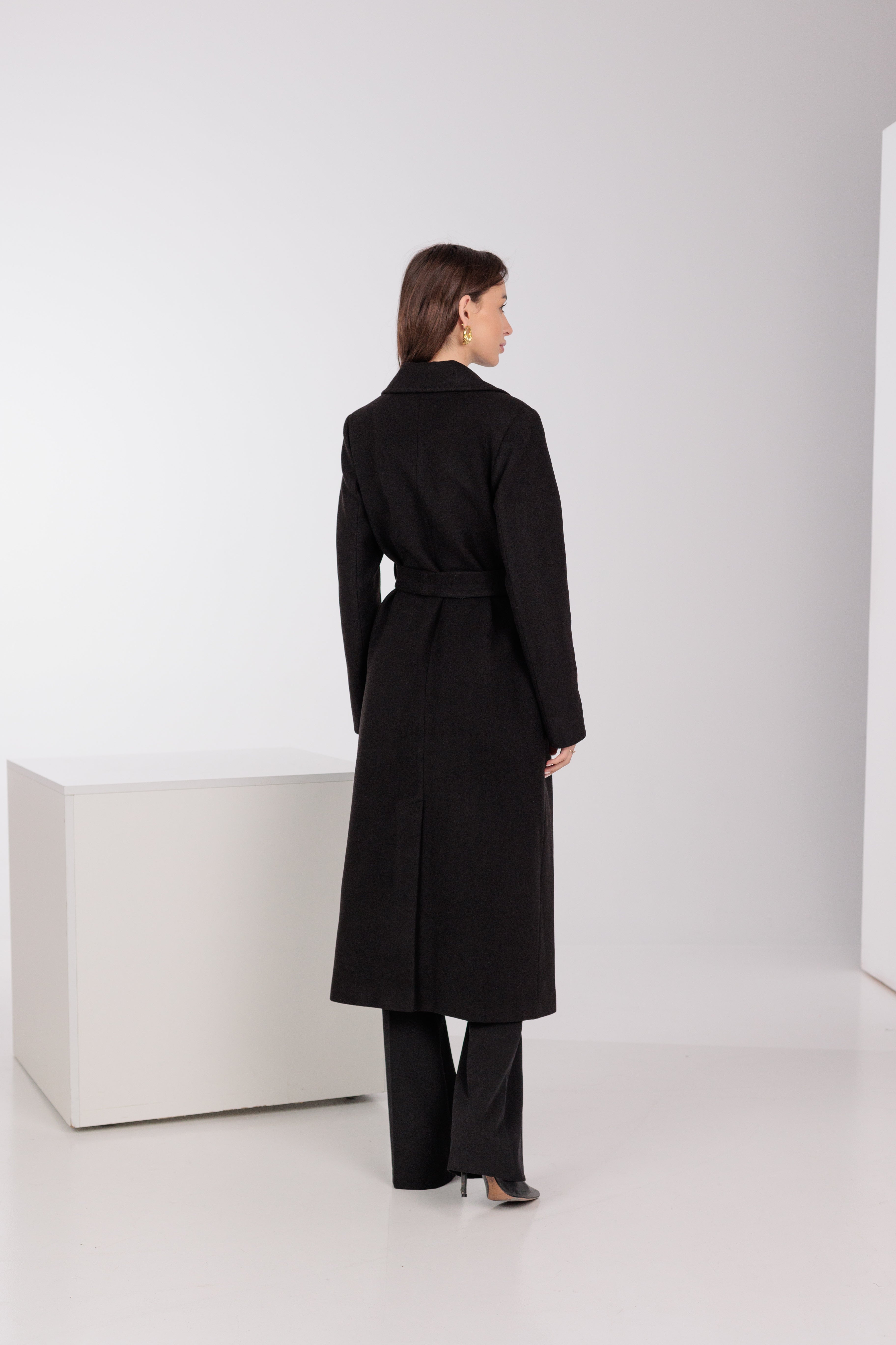 Pre-Order. Re-Stock Ships March 20, 2026. Astoria Classic Wraparound Wool Blend Overcoat