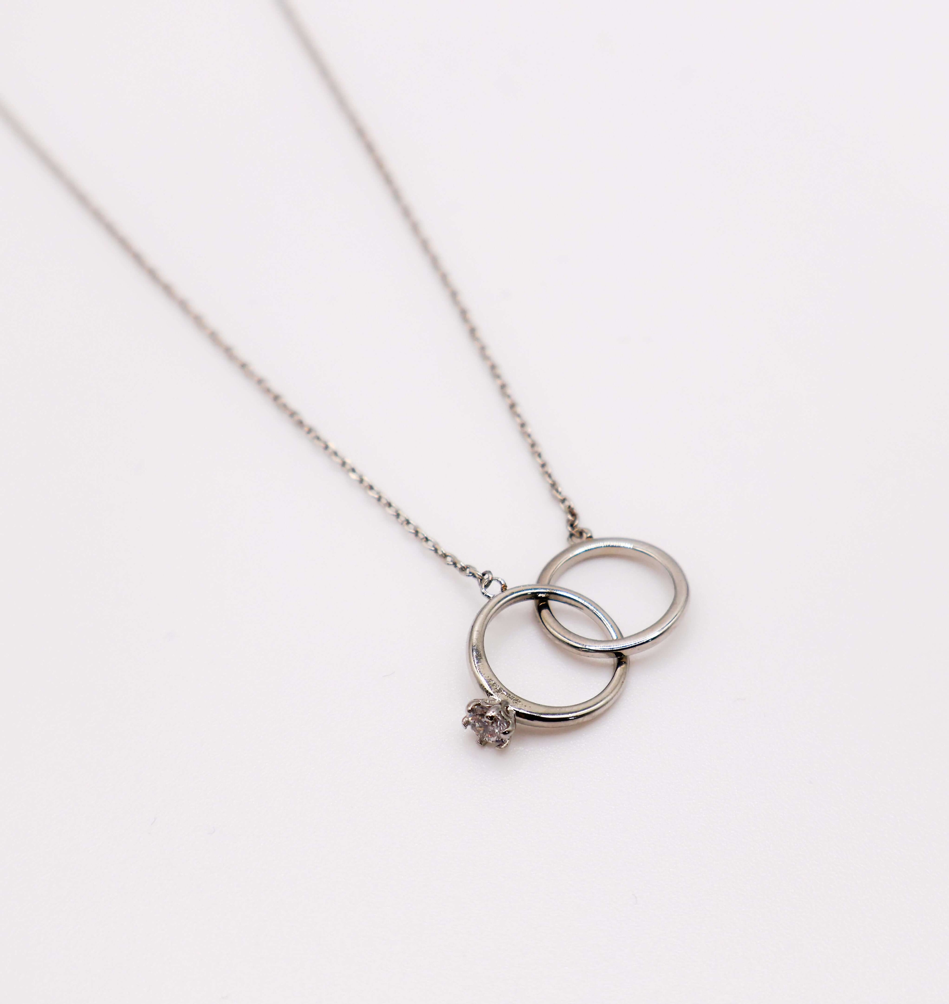Eternal Embrace White Gold Necklace - Timeless Luxury