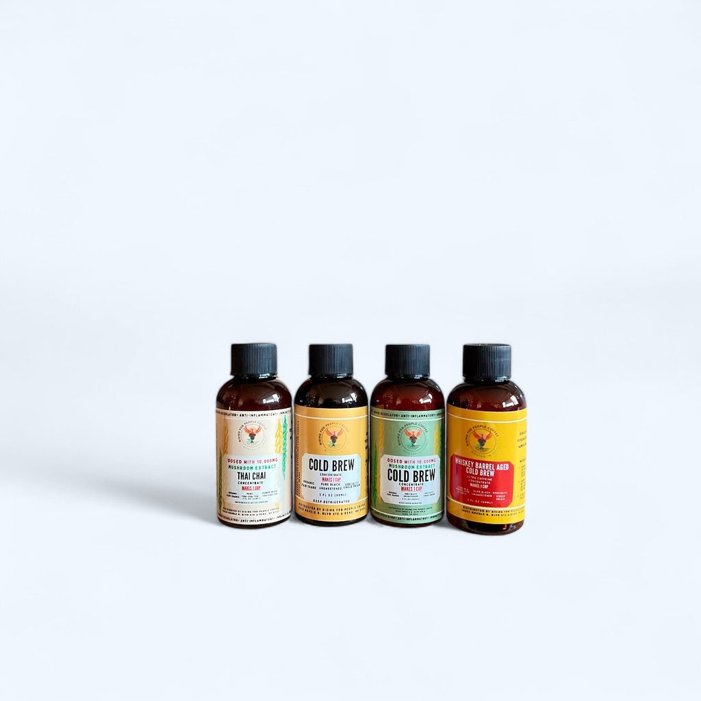2oz Travel Cold Brew & Thai Chai Concentrate Set of 4