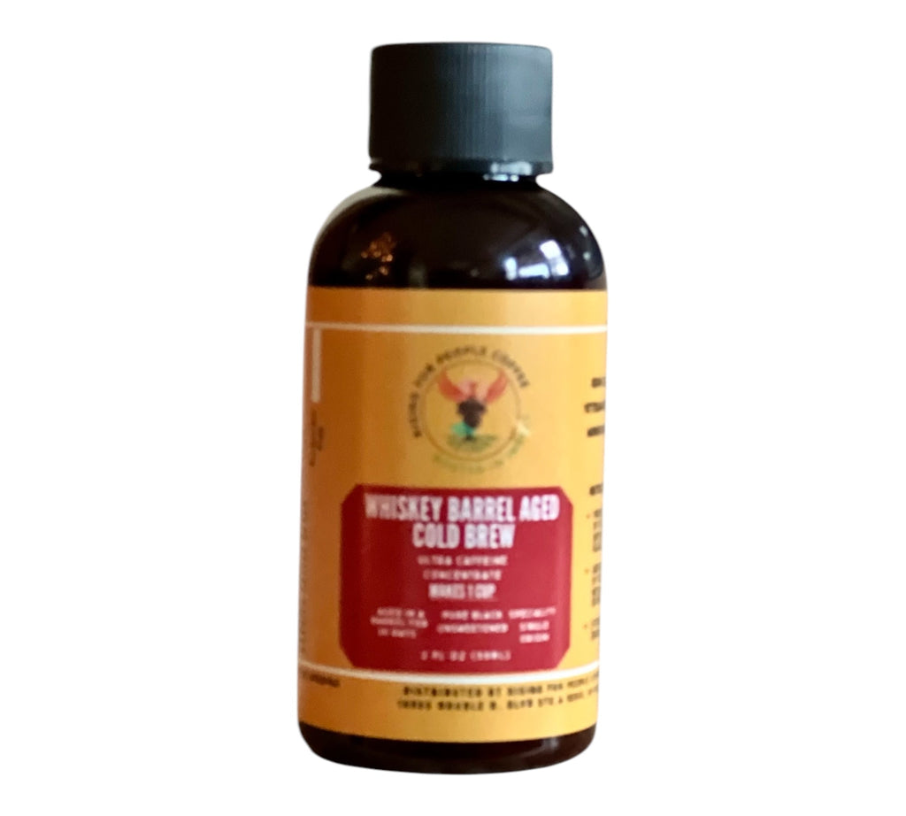 2oz Travel Whiskey barrel cold brew concentrate coffee