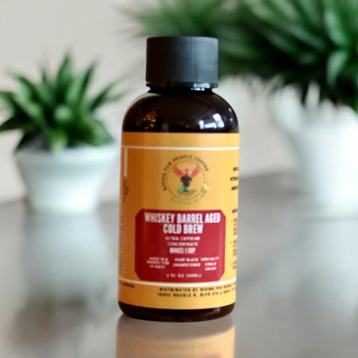 2oz Travel Whiskey barrel cold brew concentrate coffee