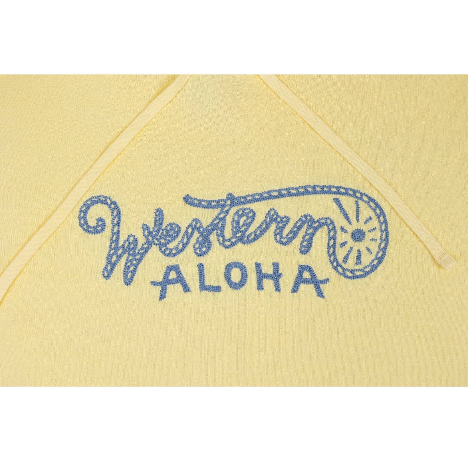 Embroidered Rope Logo Hoodie Yellow