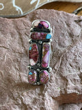 Handcrafted 6 stone Pink Dream Mojave & Sterling Silver Ring Size 8