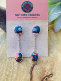 Handcrafted Pink Dream Mohave & Sterling Silver Dangle Earrings