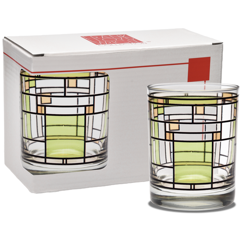 Oak Park Green DOF Glasses - Set of 2