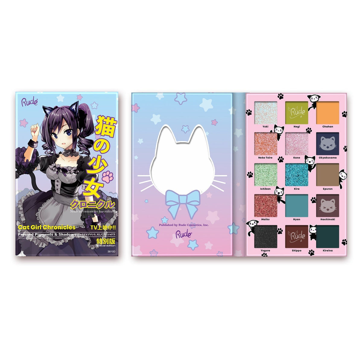 RUDE Manga Collection Pressed Pigments & Shadows