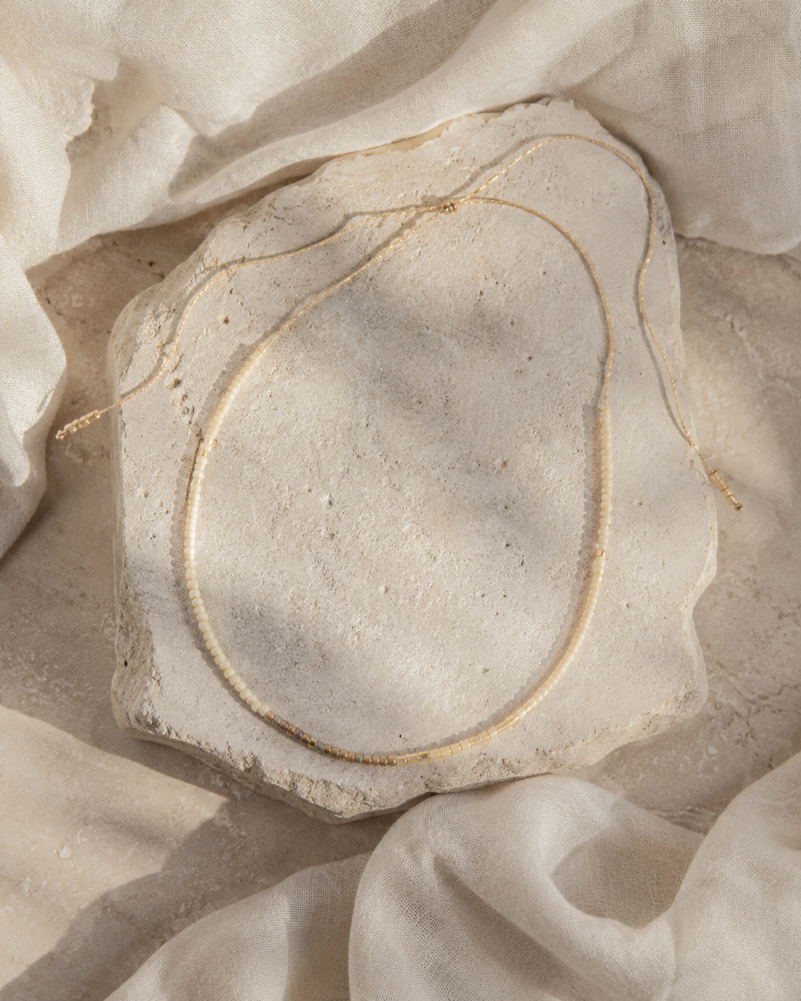 Golden Beaded Necklace
