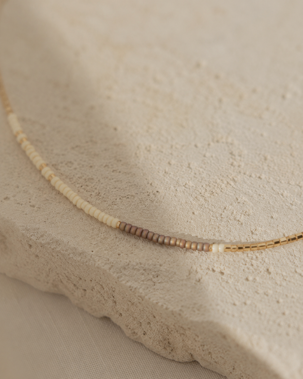 Golden Beaded Necklace