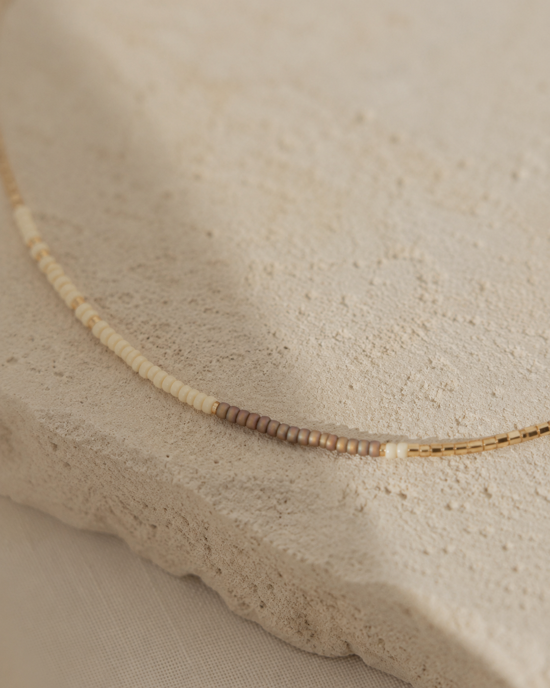 Golden Beaded Necklace