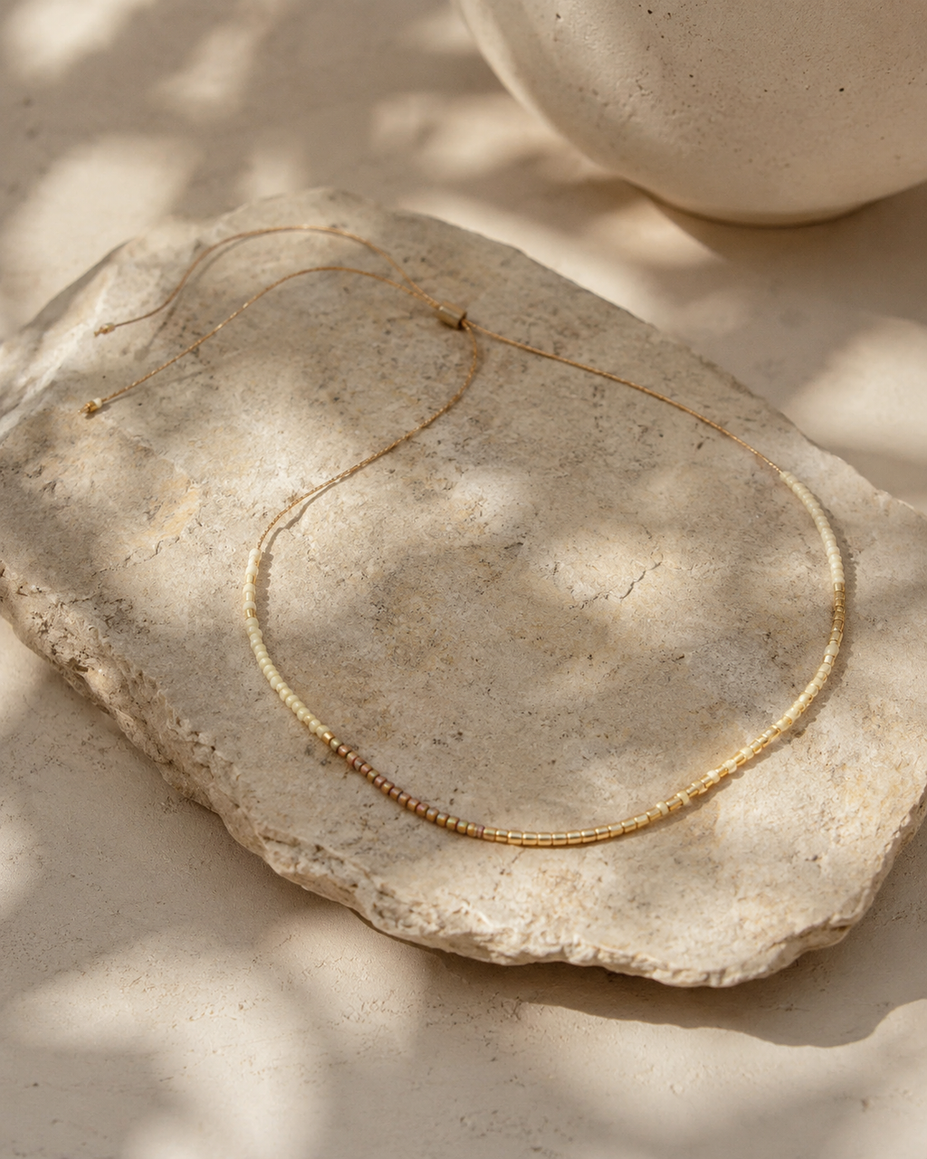 Golden Beaded Necklace
