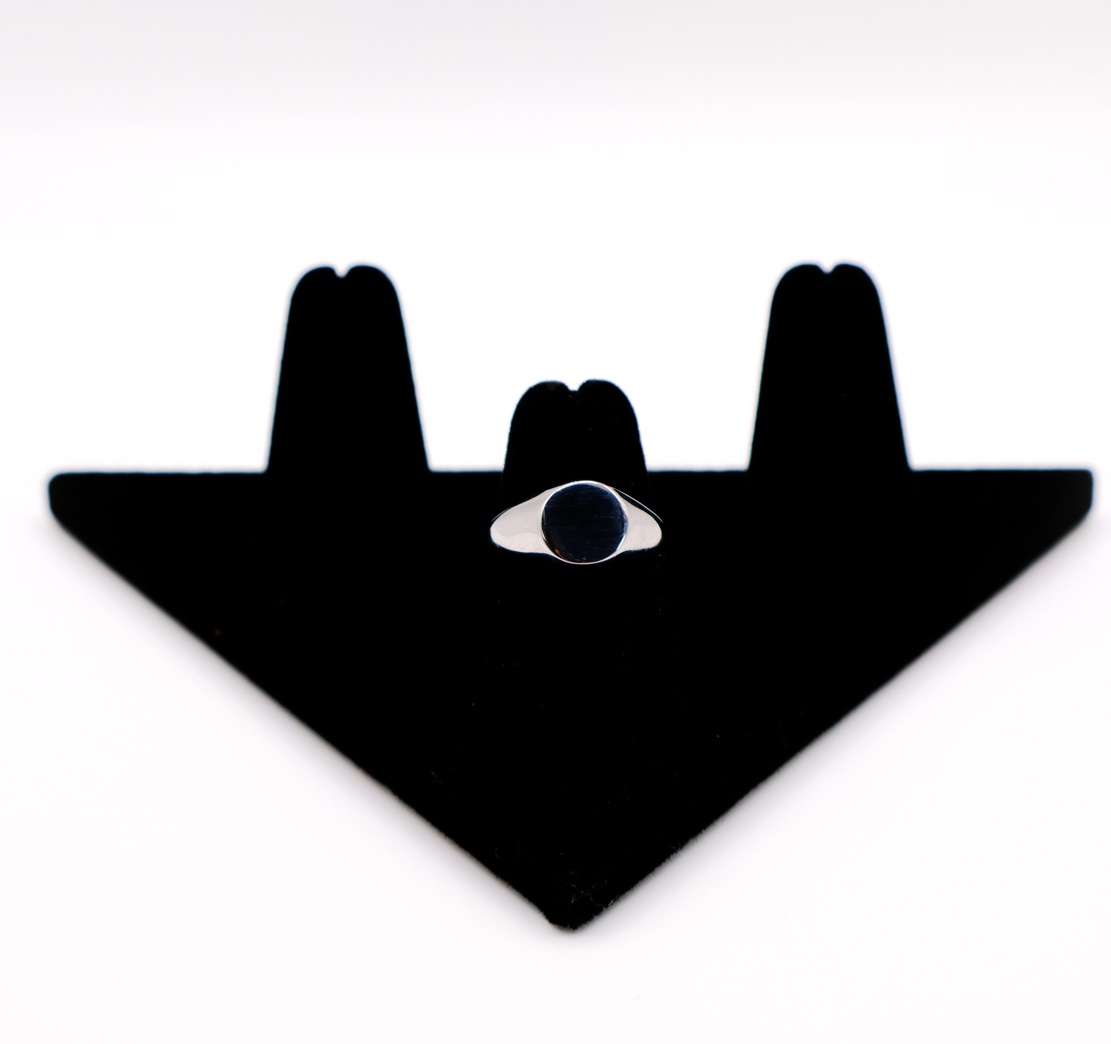 Italian Oval Silver Ring – Elegant Statement Ring for Women