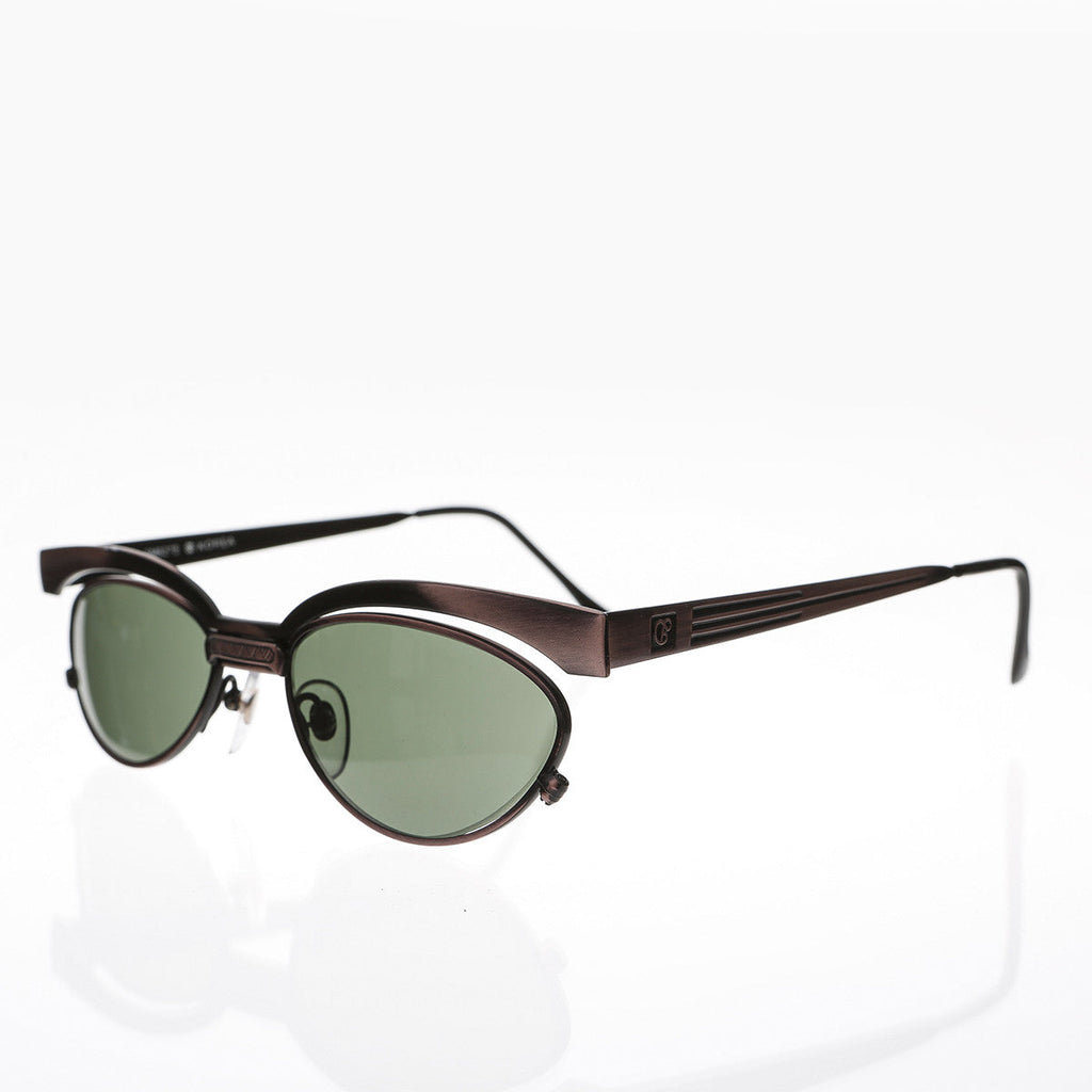 Floating Lens Cat Eye 90s Vintage Sunglass - Trina 1