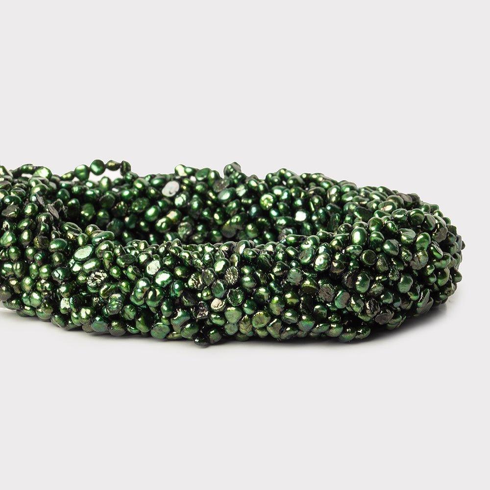4-5mm Pine Green Baroque Pearls