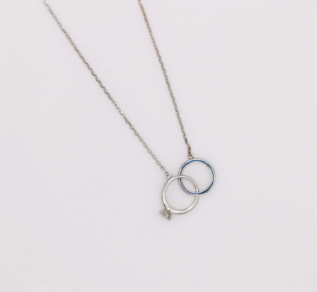 Eternal Embrace White Gold Necklace - Timeless Luxury