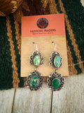 Handcrafted Turquoise & Sterling Silver Dangle Earrings by Sheila Becenti