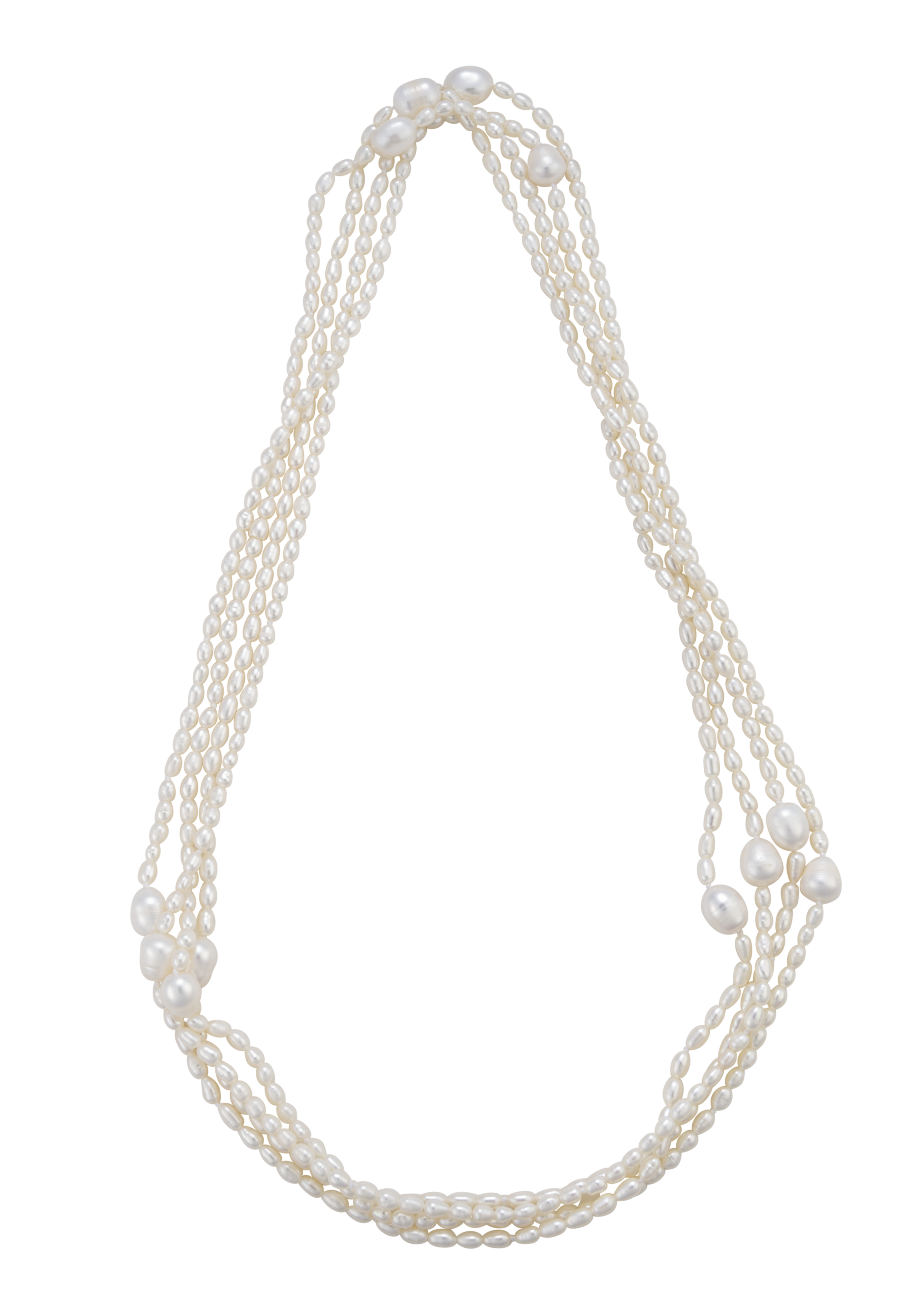 90” Freshwater Tiffany-inspired Rope necklace