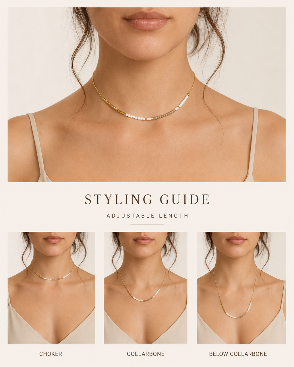 Golden Beaded Necklace