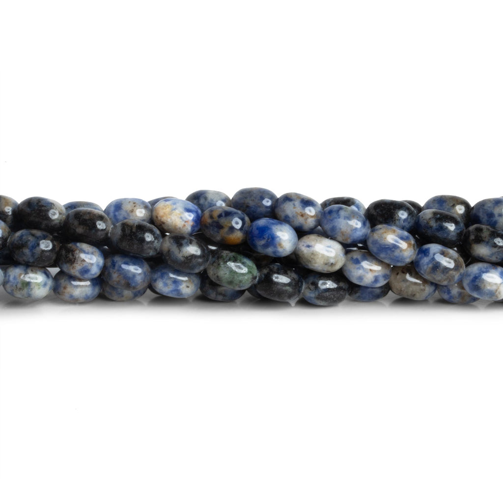 9x8mm Sodalite Rice Beads 15 inch 45 beads