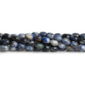 9x8mm Sodalite Rice Beads 15 inch 45 beads
