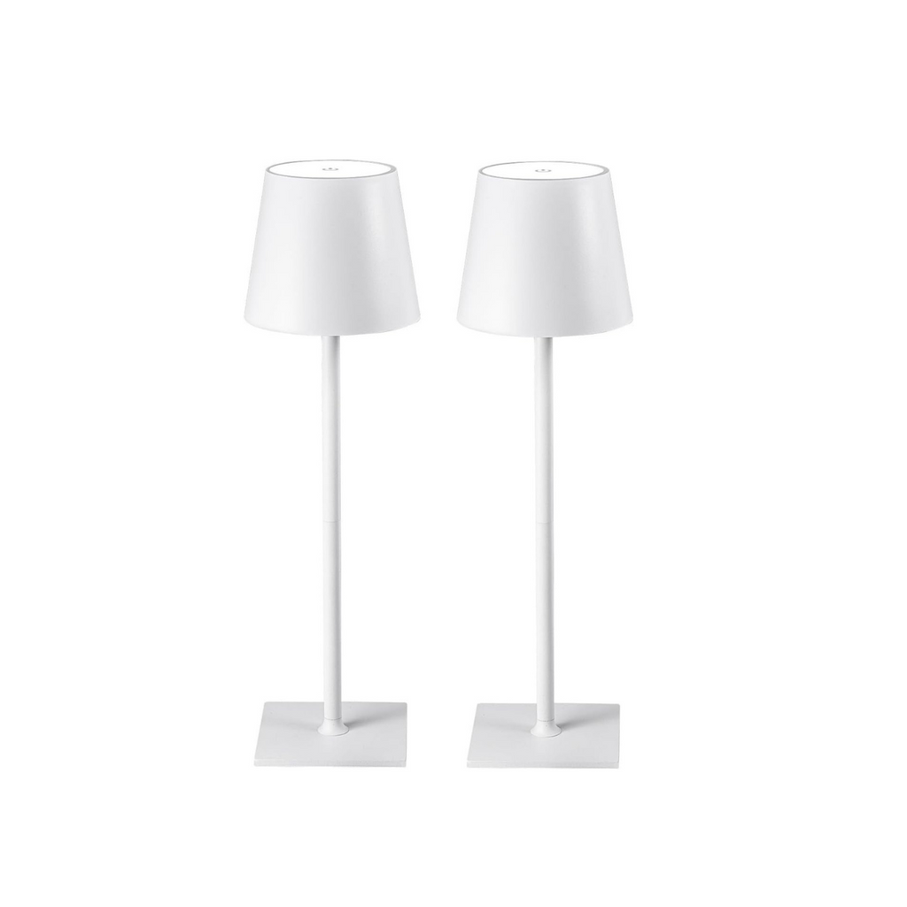 Rechargeable Touch Lamps in White (set of 2)
