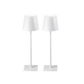 Rechargeable Touch Lamps in White (set of 2)