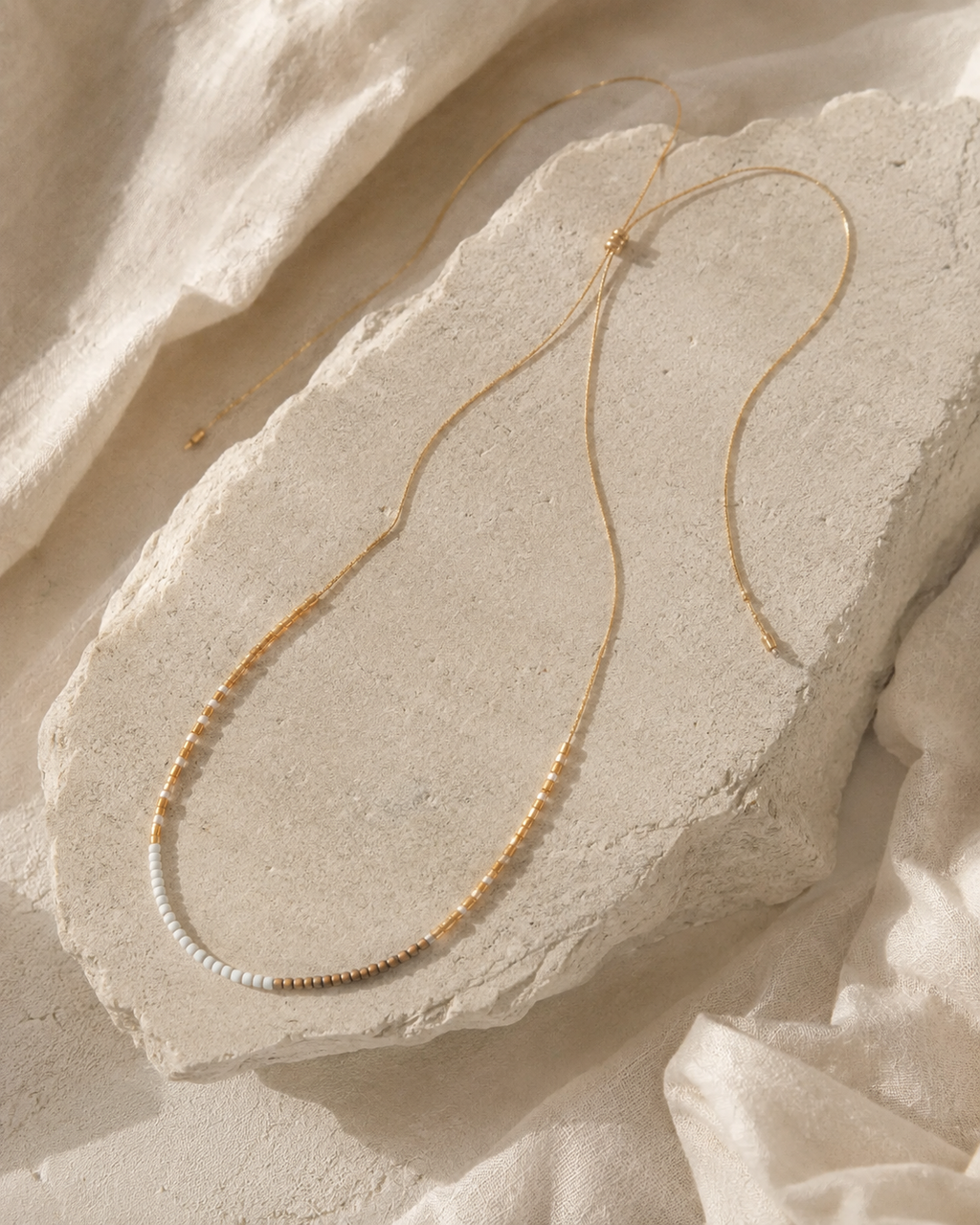 Golden Beaded Necklace