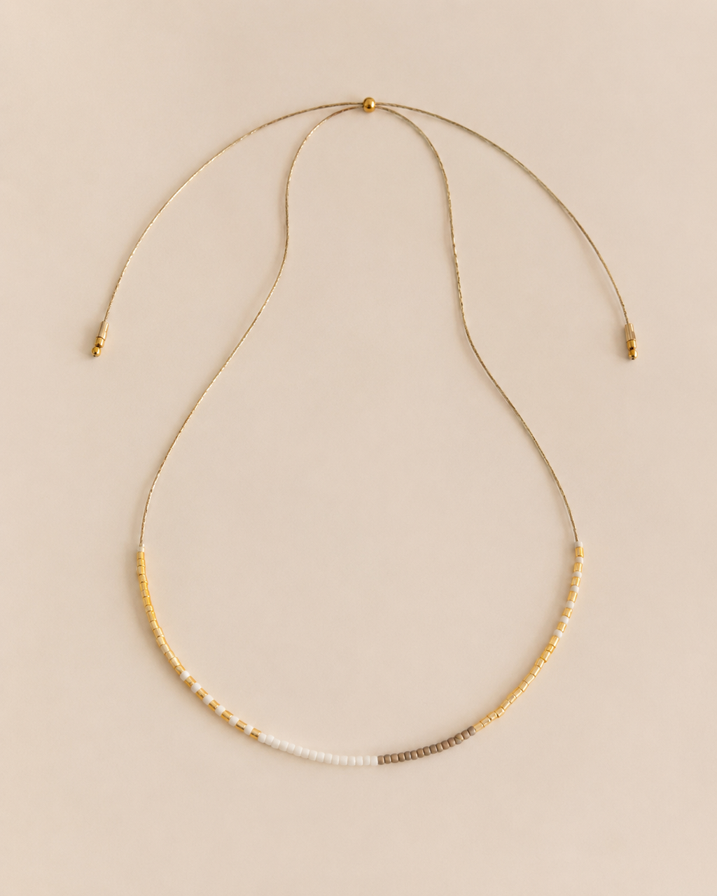 Golden Beaded Necklace