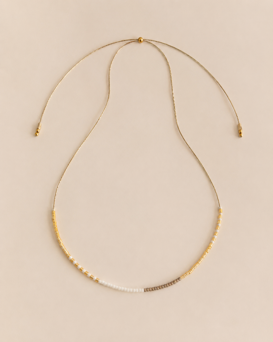 Golden Beaded Necklace