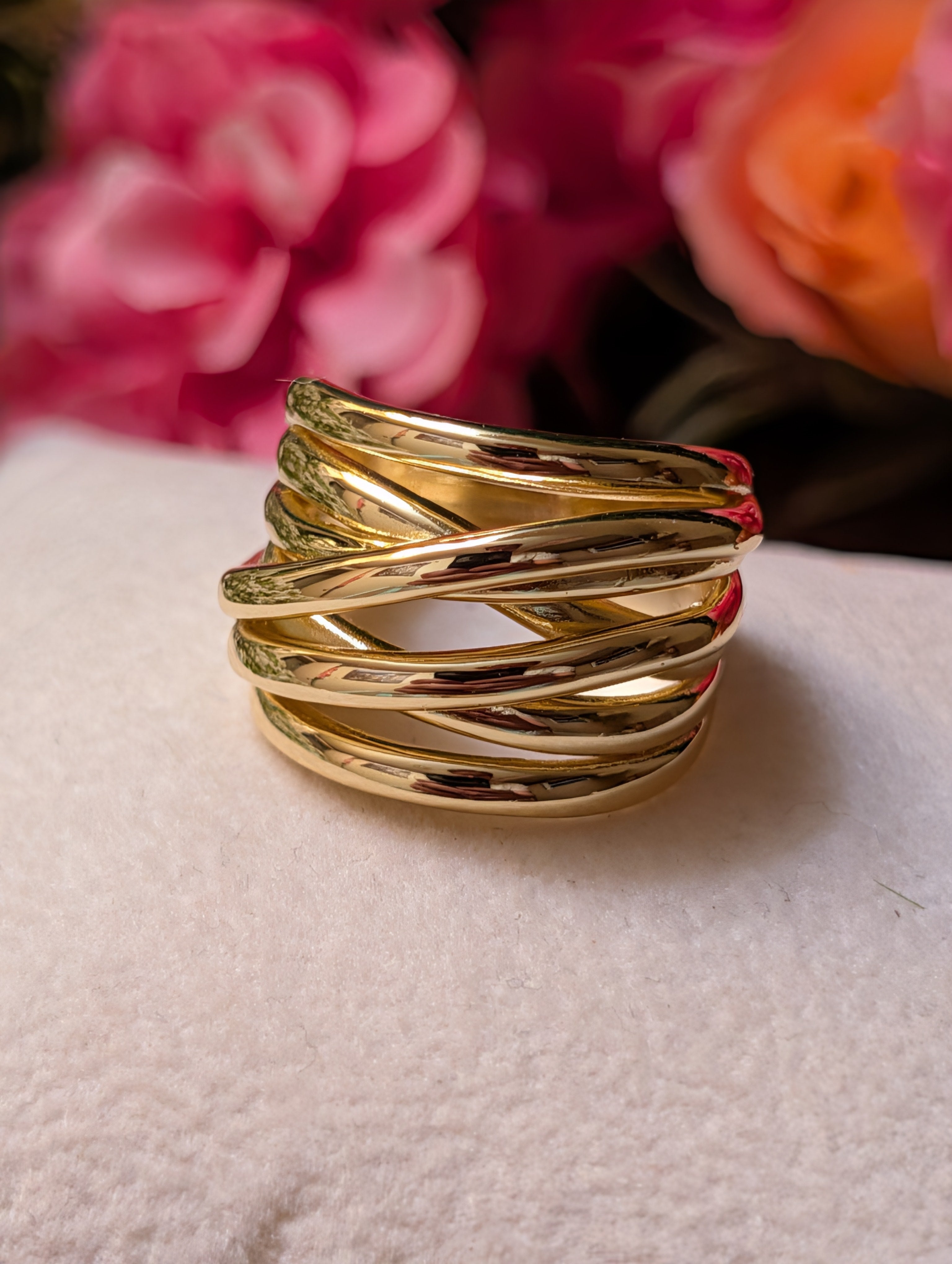 14k Gold Layered Stacking Ring