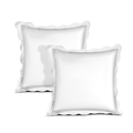 White Scalloped Sham Pillow- 24" x 24"
