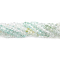 4mm Beryl Faceted Rondelle Beads, 13.5 inch