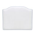 Dorm Headboard | White Headboard with Piping