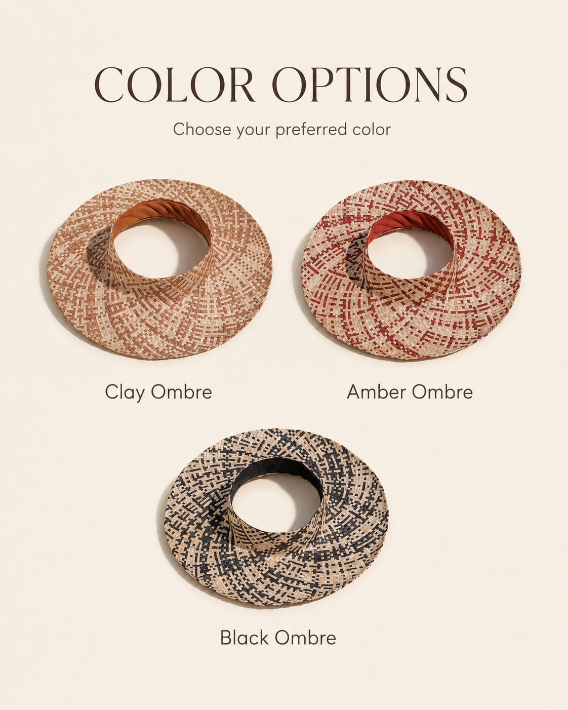 Ombre Holiday Papale Sun Hat