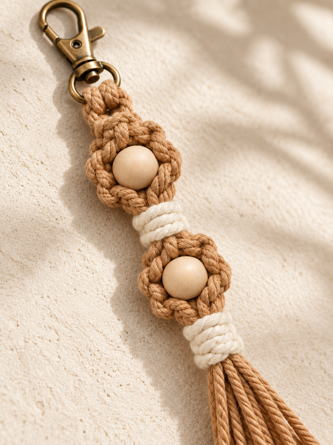 Flora Macrame Keychain
