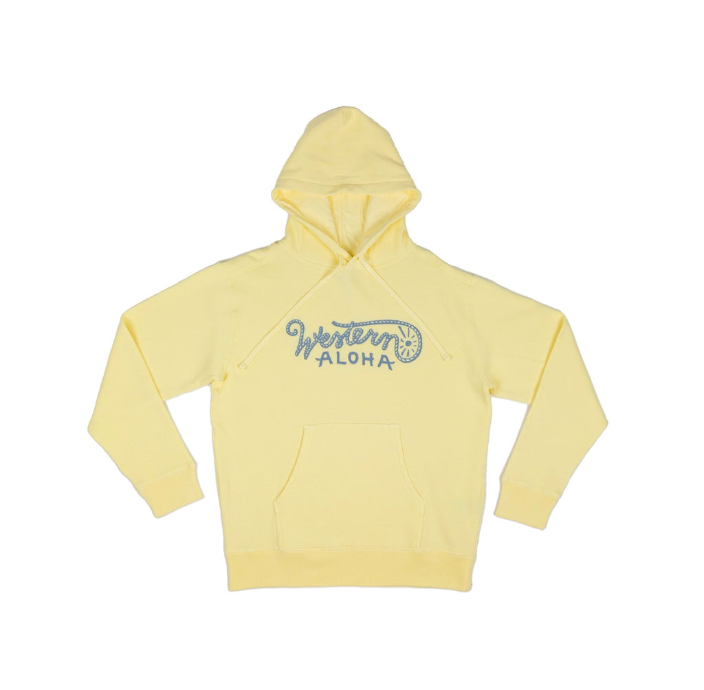 Embroidered Rope Logo Hoodie Yellow