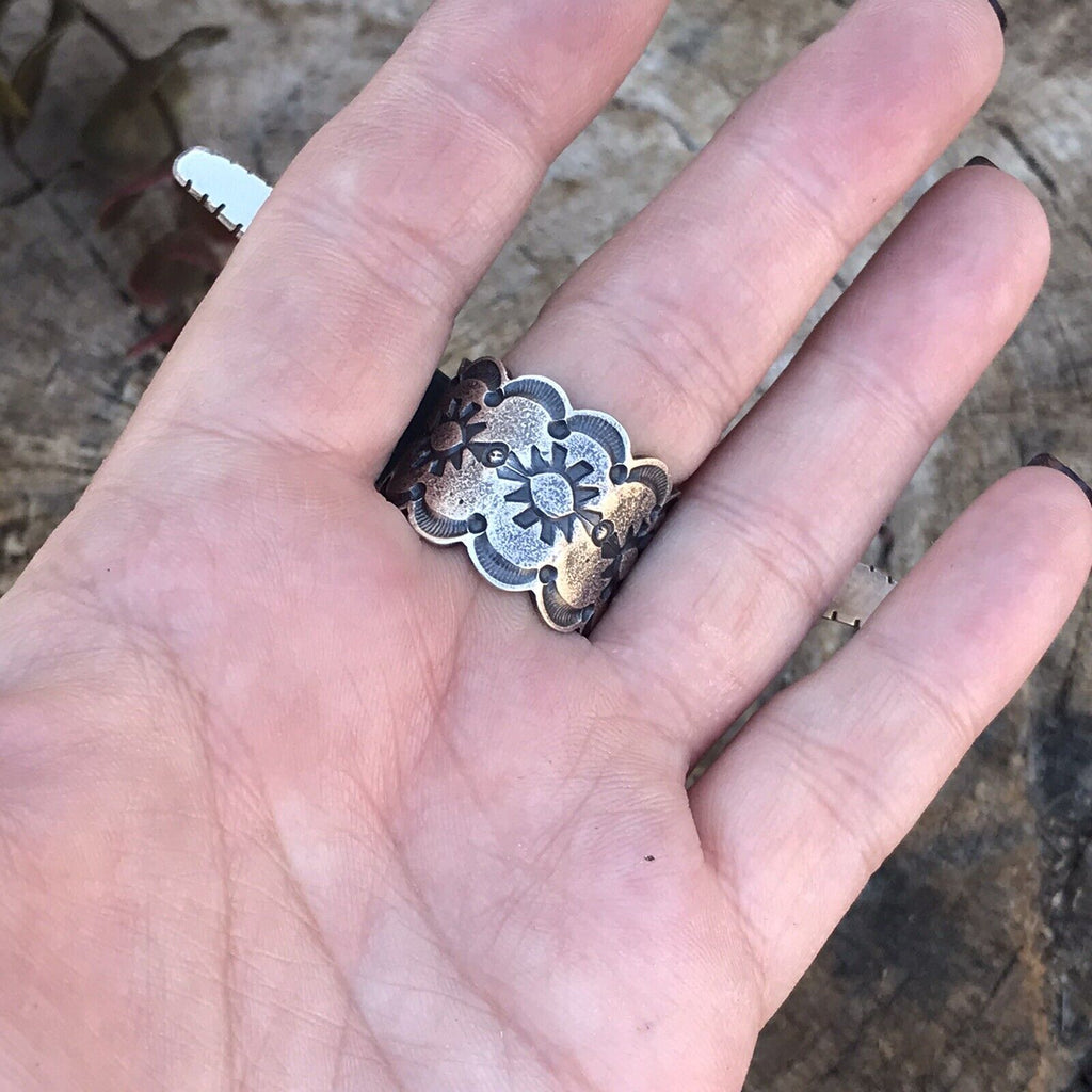 Handcrafted Sterling Silver Longhorn Cattle Steer Head Statement Ring