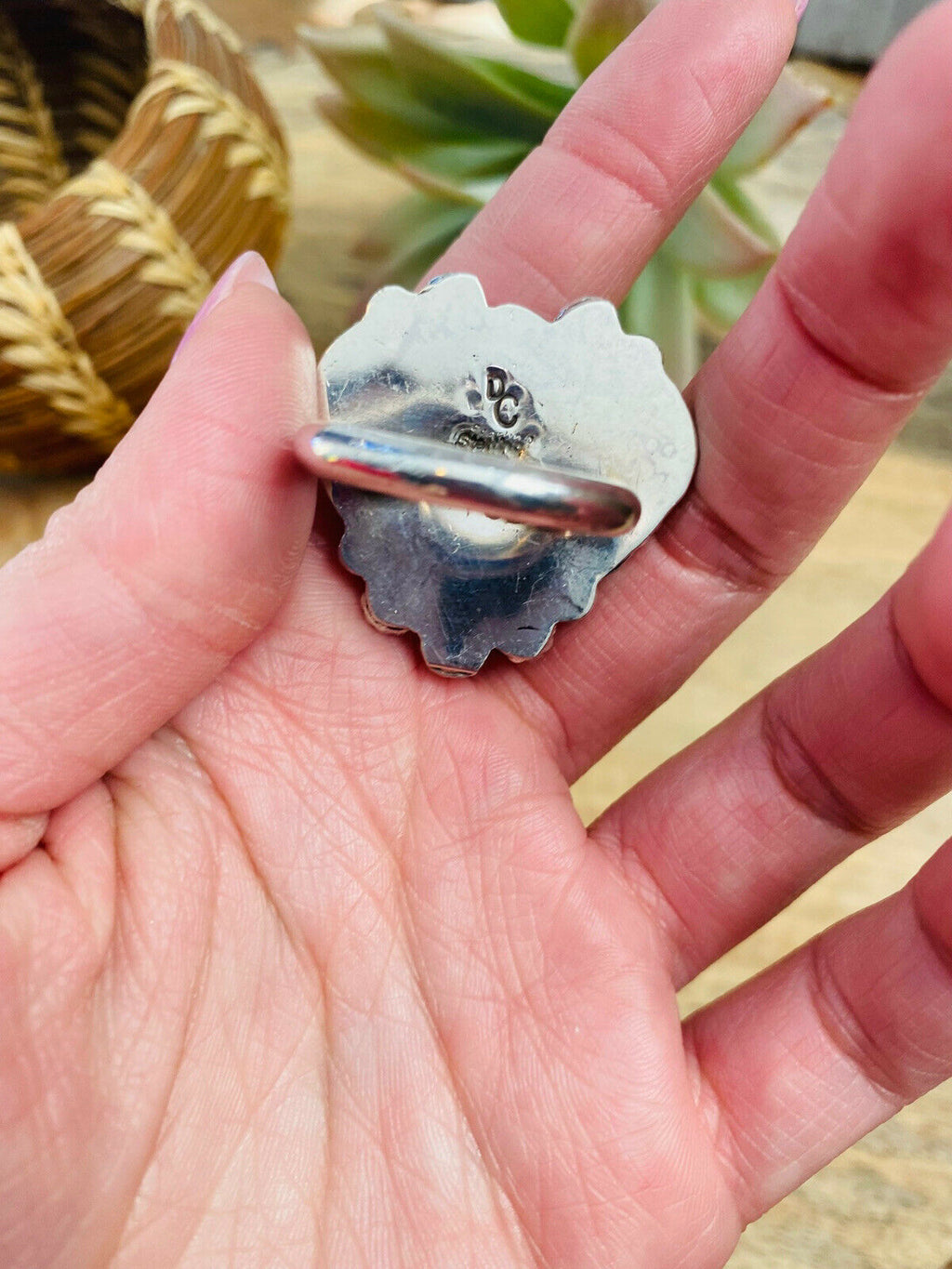 HandyWild Horse And Sterling Silver Heart Ring Size 10